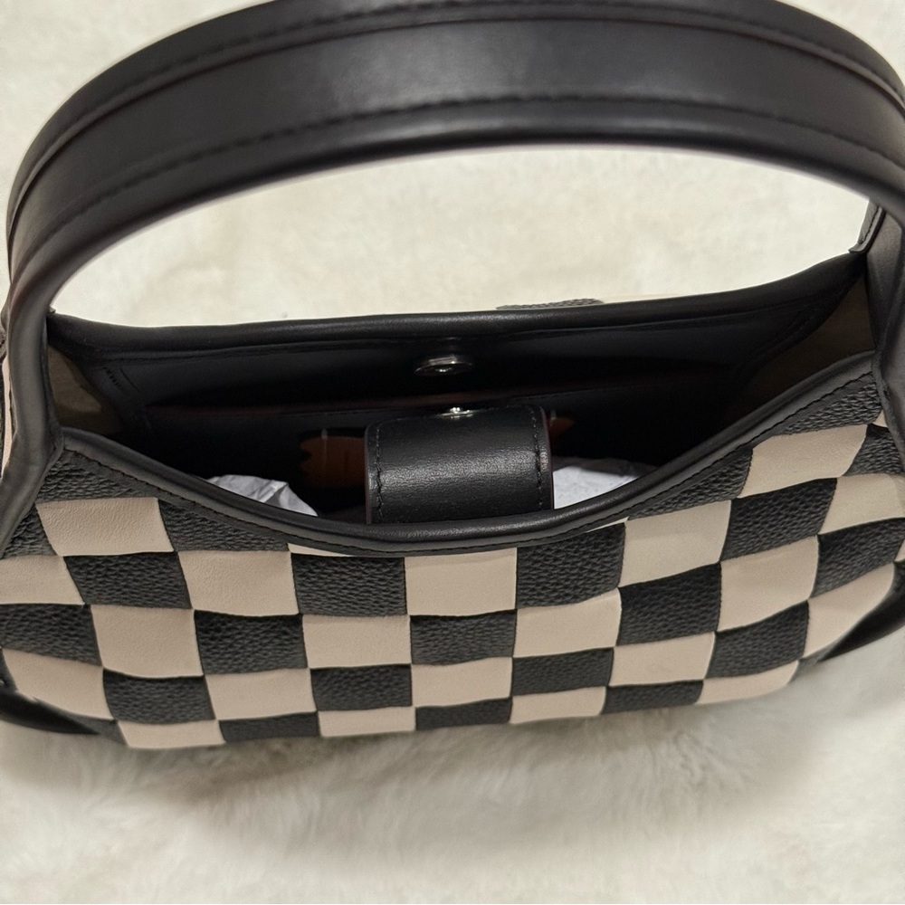 COACH Coachtopia Ergo Bag In Checkerboard Upcrafted Leather - Picture 6 of 9